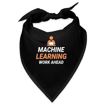 Deep Learning Machine Learning AI KI - Bandana - Schwarz - Vorne