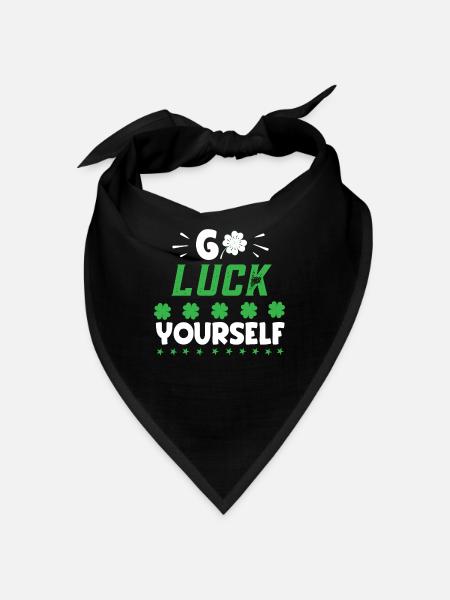 St. Patricks Day - Bandana - Schwarz - Vorne