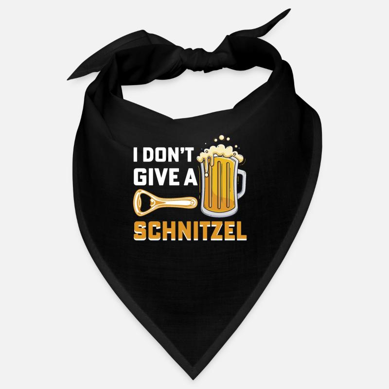 I DONT GIVE A SCHNITZEL Bier Trinken Saufen Bayern Bandana