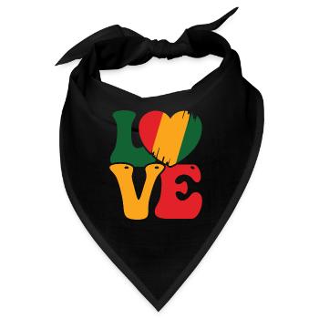 Ich bin Schwarze Geschichte Schwarzer - Bandana - Schwarz - Vorne