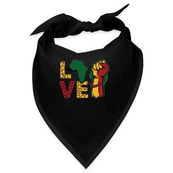 Ich bin Schwarze Geschichte Schwarzer - Bandana - Schwarz - Vorne
