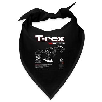 T-REX Tyrannosaurus Dinosaurier - Bandana - Schwarz - Vorne