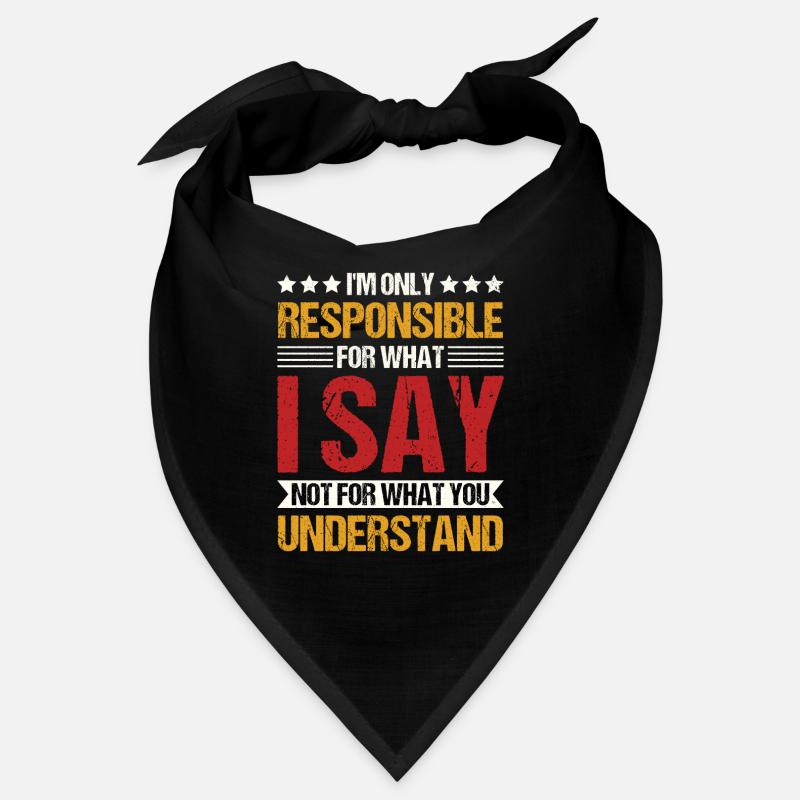 Lustiger Spruch Ironie Sarkasmus Fun Bandana