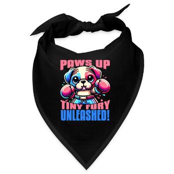PFOTEN HOCH TINY FURY ENTFESSELT SÜSSES KAWAII-HUNDEBOXEN - Bandana - Schwarz - Vorne