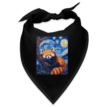 Roter Panda - Bandana - Schwarz - Vorne