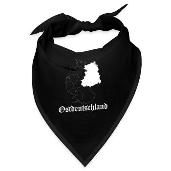 DDR Ostdeutschland - Bandana - Schwarz - Vorne