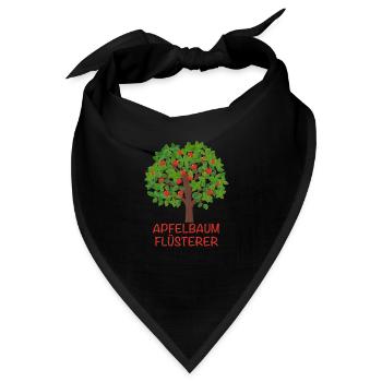 Apfelbäume Apfel Apfelbaum Apfelsaft Geschenk - Bandana - Schwarz - Vorne
