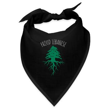 Lebanese Yalla Habibi Arabic Arab And Islam Muslim - Bandana - Schwarz - Vorne