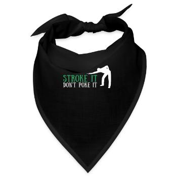 Pool Billiards Cue Sports And Snooker Tournament - Bandana - Schwarz - Vorne