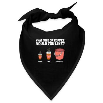 Glazier Glass Fitter And Glass Setter Window - Bandana - Schwarz - Vorne