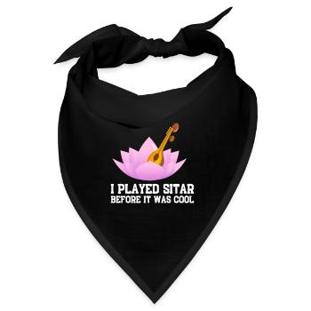 Sitar Instrument Indian Hindustani Music String - Bandana - Schwarz - Vorne