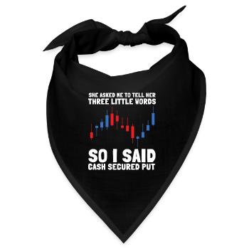 Options Trading Cash Secured Puts Future Forex - Bandana - Schwarz - Vorne