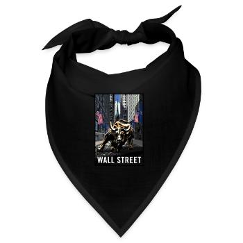 NY Stock Exchange Bull - Bandana - Schwarz - Vorne