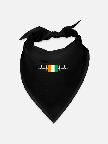 African Flag - Ivory Coast - Bandana - black - Front