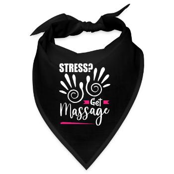 Massage - Bandana - Schwarz - Vorne