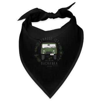 UAZ - Zuhause ist, wo meine Buchanka steht (oliv) - Bandana - Schwarz - Vorne