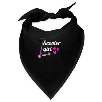 Roller Geschenke Für Mädchen Scooter Tretroller - Bandana - Schwarz - Vorne