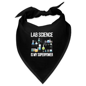 Labortechniker Medizintechniker Laborant Lab Tech - Bandana - Schwarz - Vorne