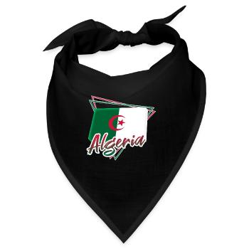 Algerien - Bandana - Schwarz - Vorne