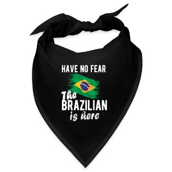 Brasilianer Brasilien Brasilianische Flagge - Bandana - Schwarz - Vorne