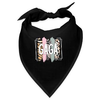 Gaga Oma Muttertag Geschenk Gaga Großmutter Süß - Bandana - Schwarz - Vorne