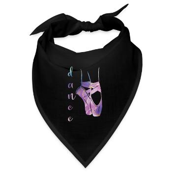 Balletttänzerin Ballerina Balletttanz Ballerina - Bandana - Schwarz - Vorne