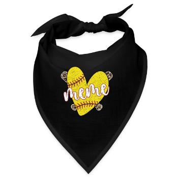 Meme Oma Eines Softballspieler Softball Meme - Bandana - Schwarz - Vorne