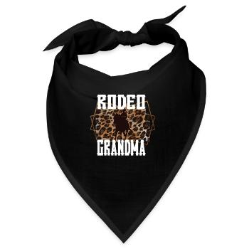 Rodeo Oma Beste Rodeo-Reiter Großmutter Geschenk - Bandana - Schwarz - Vorne