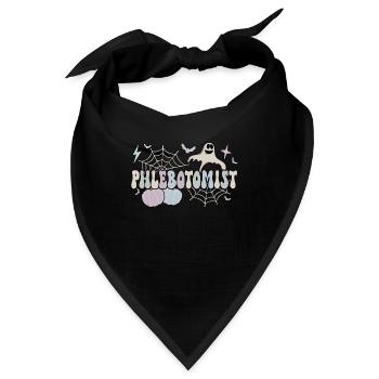 Phlebotomy Halloween Phlebotomist Phlebotomy Tech - Bandana - Schwarz - Vorne