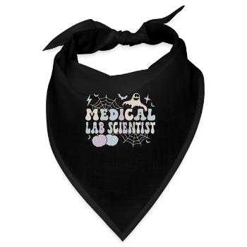 Medical Lab Scientist Halloween Medical Lab Gift - Bandana - Schwarz - Vorne