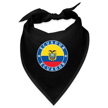 Ecuador - Bandana - Schwarz - Vorne