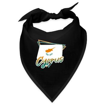 Zypern - Bandana - Schwarz - Vorne