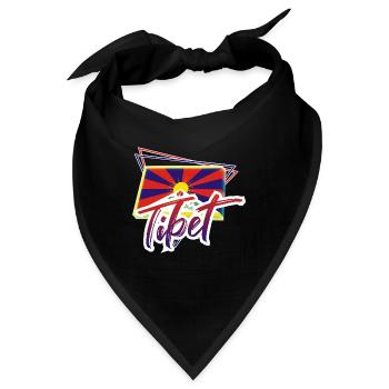 Tibet - Bandana - Schwarz - Vorne