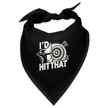 Das würde ich treffen - Bandana - Schwarz - Vorne