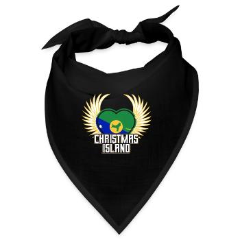 Weihnachtsinsel - Bandana - Schwarz - Vorne