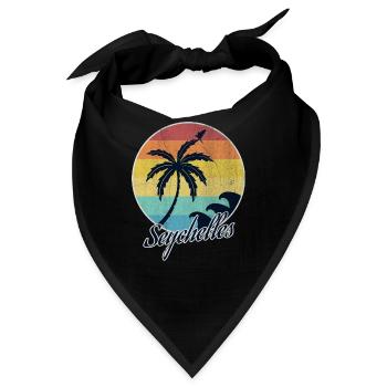 Seychellen - Bandana - Schwarz - Vorne