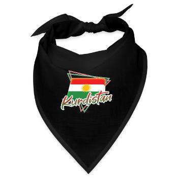 Kurdistan - Bandana - Schwarz - Vorne