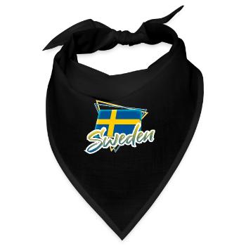 Schweden - Bandana - Schwarz - Vorne