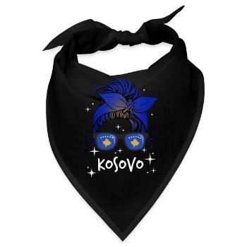 Kosovo - Bandana - Schwarz - Vorne
