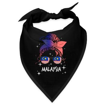Malaysia - Bandana - Schwarz - Vorne