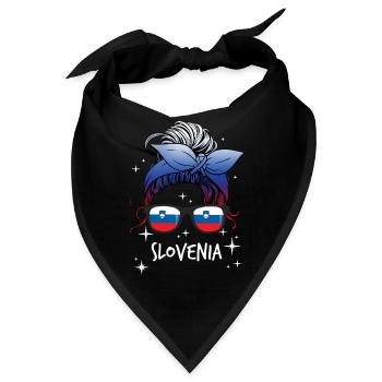 Slowenien - Bandana - Schwarz - Vorne