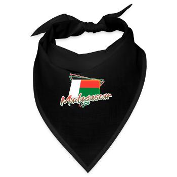 Madagaskar - Bandana - Schwarz - Vorne
