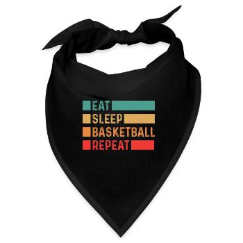 Basketballer Basketball Slamdunk BBall Korbleger - Bandana - Schwarz - Vorne