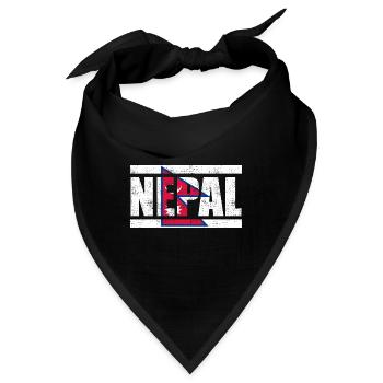 Nepal - Bandana - Schwarz - Vorne