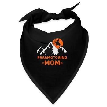 Paramotoring Motorschirmfliegen Mama - Bandana - Schwarz - Vorne