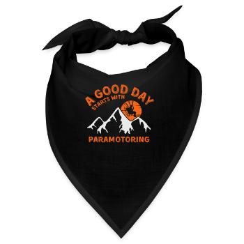Motorschirmfliegen Paramotoring Motoschirm fliegen - Bandana - Schwarz - Vorne