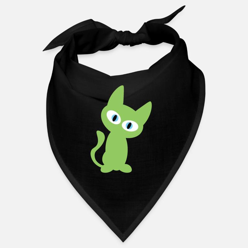 Conception de chat vert Bandana