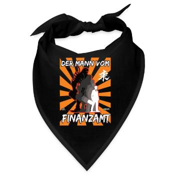 Der Mann vom Finanzamt - Finanzbeamten Design - Bandana - Schwarz - Vorne