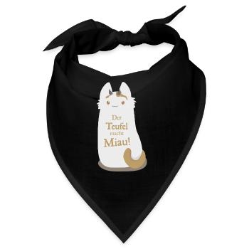 Miau - Bandana - Schwarz - Vorne