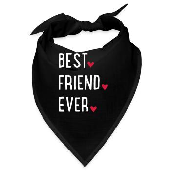Bester Freund - Bandana - Schwarz - Vorne